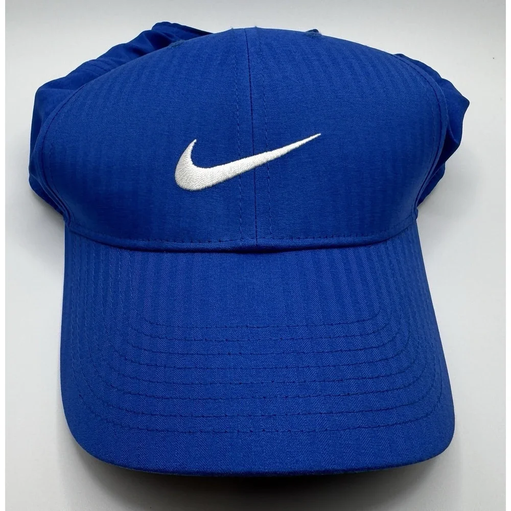 Nike Dri-Fit Legacy 91 Strapback Hat Blue White Adjustable Adult Dad Cap